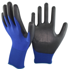 NMSAFETY 18 gauge 50D thnner liner PU coated touch screen glove